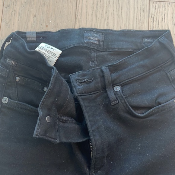 Citizens of humanity rocket jeans high rise skinny black 25 - Picture 3 of 7